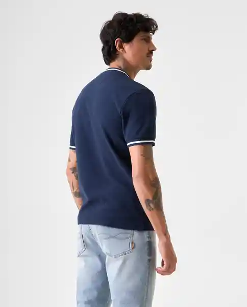 Camiseta Hombre Azul Talla XL 842G009_AZU194024 Americanino