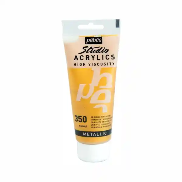 Pébéo Pintura Acrylic Studio Oro Rico Iridiscente 100 mL