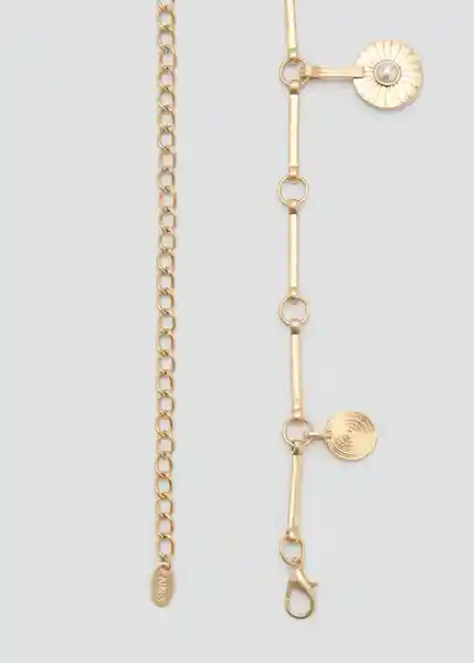 Cinturón Charms Oro Talla M Mujer Mango