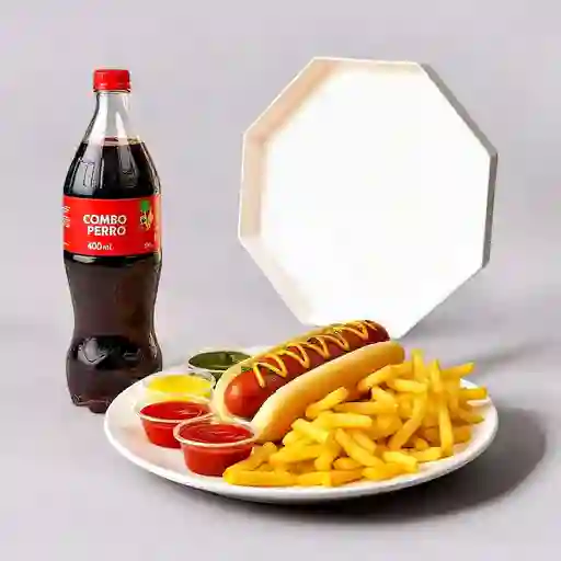Combo Perro, Gaseosa, Papas 1