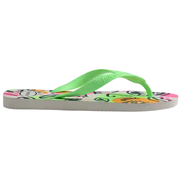 Sandalias Top Cool Blanco/Verde Talla 38 4140258 Havaianas