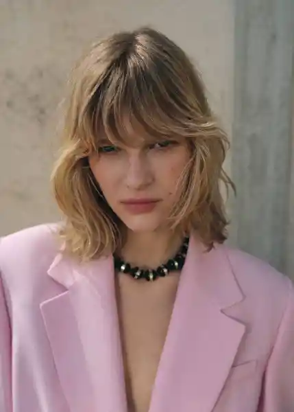 Collar Lauren Negro Talla 99 Mujer Mango