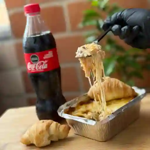 Lasaña de pollo y carne