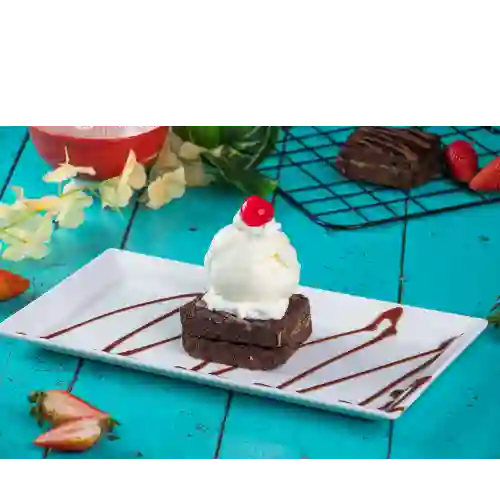 Brownie con Helado