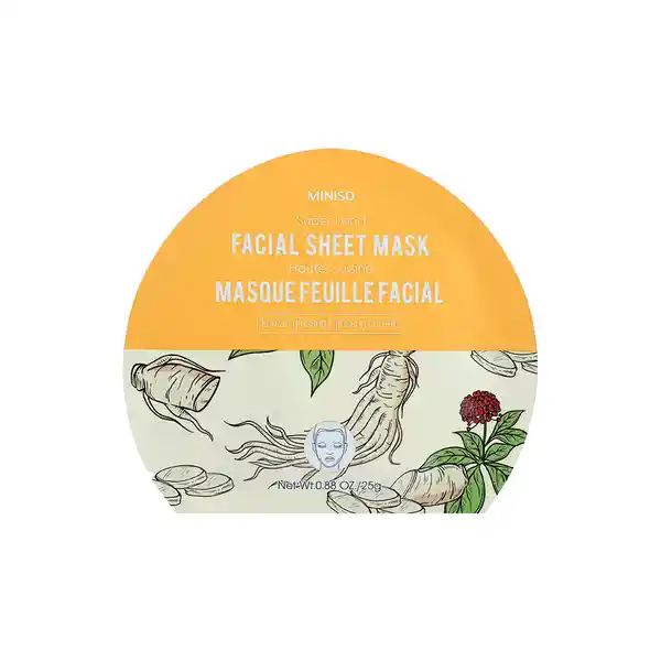 Mascarilla Facial Super Food Ginseng Coreano Miniso