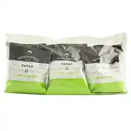  Monte Rojo  Snack Papas Lima Limon 