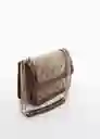 Bolso M Anna Marrón Talla 99 Mujer Mango