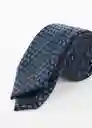 Corbata Circle7 Navy Talla 99 Hombre Mango