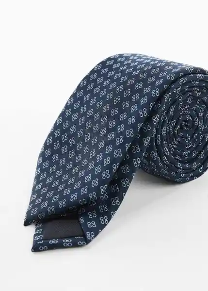 Corbata Circle7 Navy Talla 99 Hombre Mango