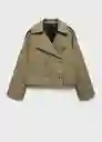 Chaqueta Lipa Khaki Talla S Mujer Mango