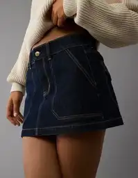 Falda Mujer Azul Talla 4 5068738 American Eagle