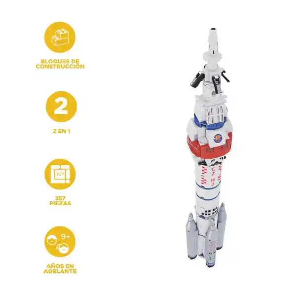 Bloque de Construcción 5 en 1 Rocket Miniso