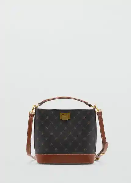 Bolso P Mike Marrón Talla 99 Mujer Mango