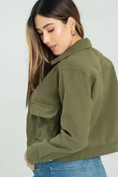Chaqueta Boston Color Verde Militar Talla L Ragged