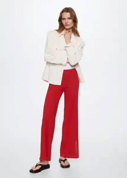 Pantalón Berries Fresa Talla Xs Mujer Mango