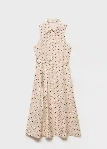 Vestido Show2 Crudo Talla M Mujer Mango