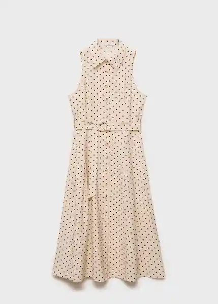 Vestido Show2 Crudo Talla M Mujer Mango
