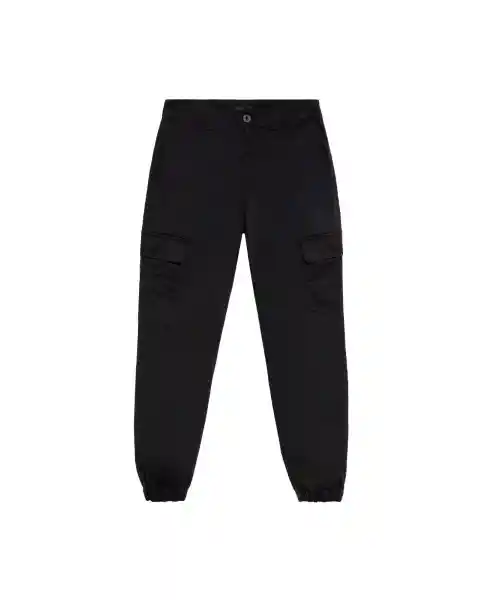 Pantalón Cargo Masculino Negro Sombrio Talla 30 Chevignon