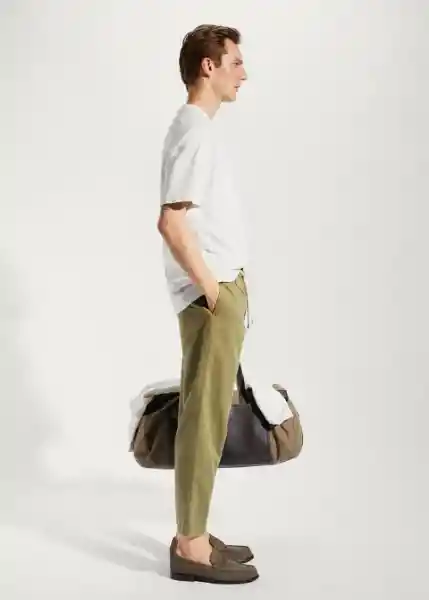 Pantalón Romelino Khaki Talla 42 Hombre Mango