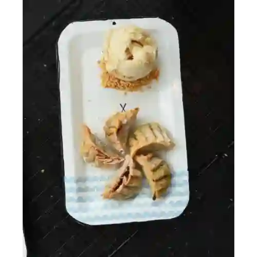 Dumplings de Nutella con Helado