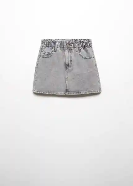 Falda Cindy6 Tejano Gris Talla 12 Niñas Mango