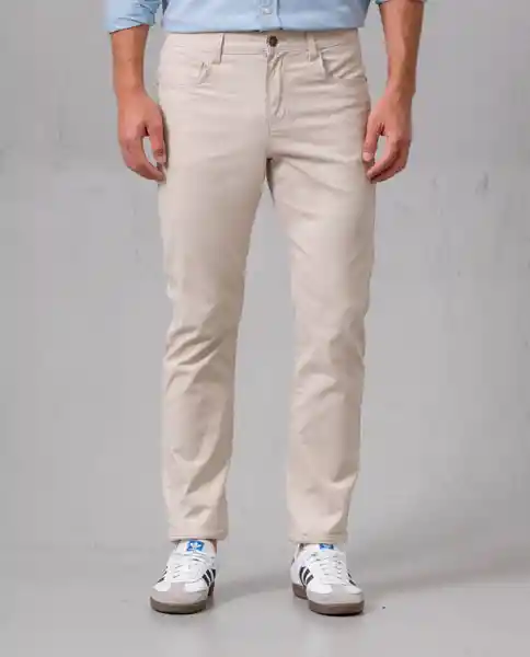 Pantalón 5 Bolsillos Crudo Sintético Claro T 36 25358 Rifle