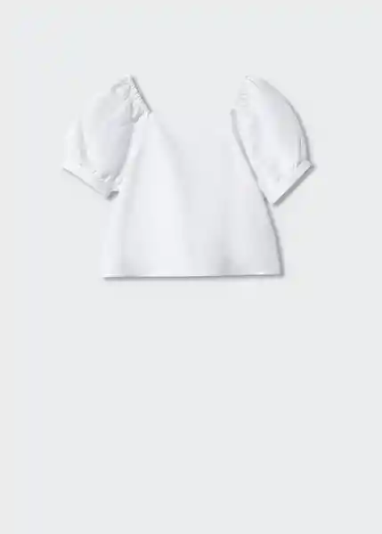 Blusa Esfinge Crudo Talla 06 Niñas Mango