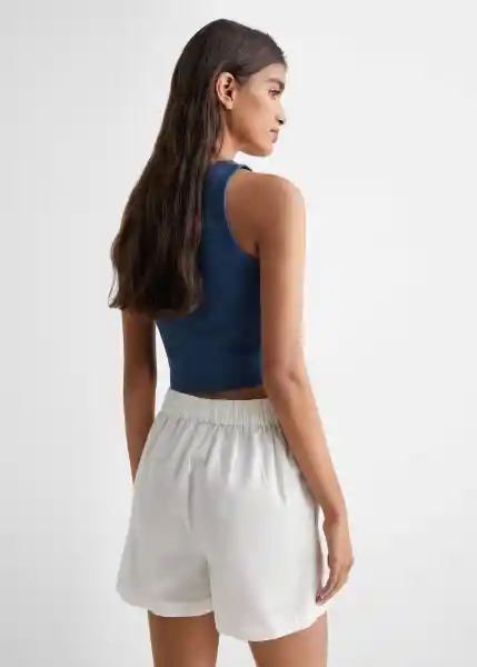 Top Mix Azul Noche Talla 20 Niñas Mango