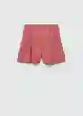 Short Bosco-H Rosa Pastel Talla M Mujer Mango