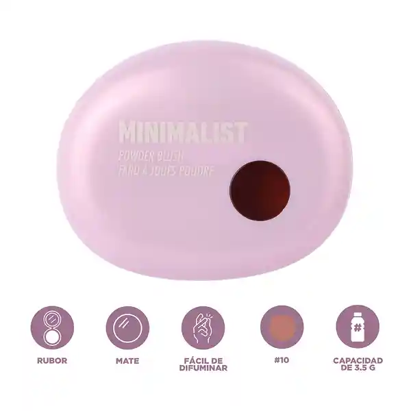 Rubor en Polvo Serie Minimalist 10 Miniso