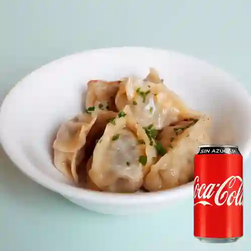 Combo Dumplings de Cerdo + Coca-cola Sin Azúcar 330 ml