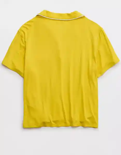Camisa de Pijama Aerie Amarillo MEDIUM American Eagle 27821416