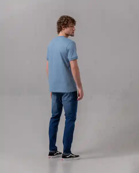 Camiseta Hombre Azul Talla L 100G005 Rifle