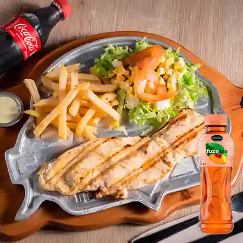 Combo Pechuga de Pollo + Fuze Tea Durazno 400ML