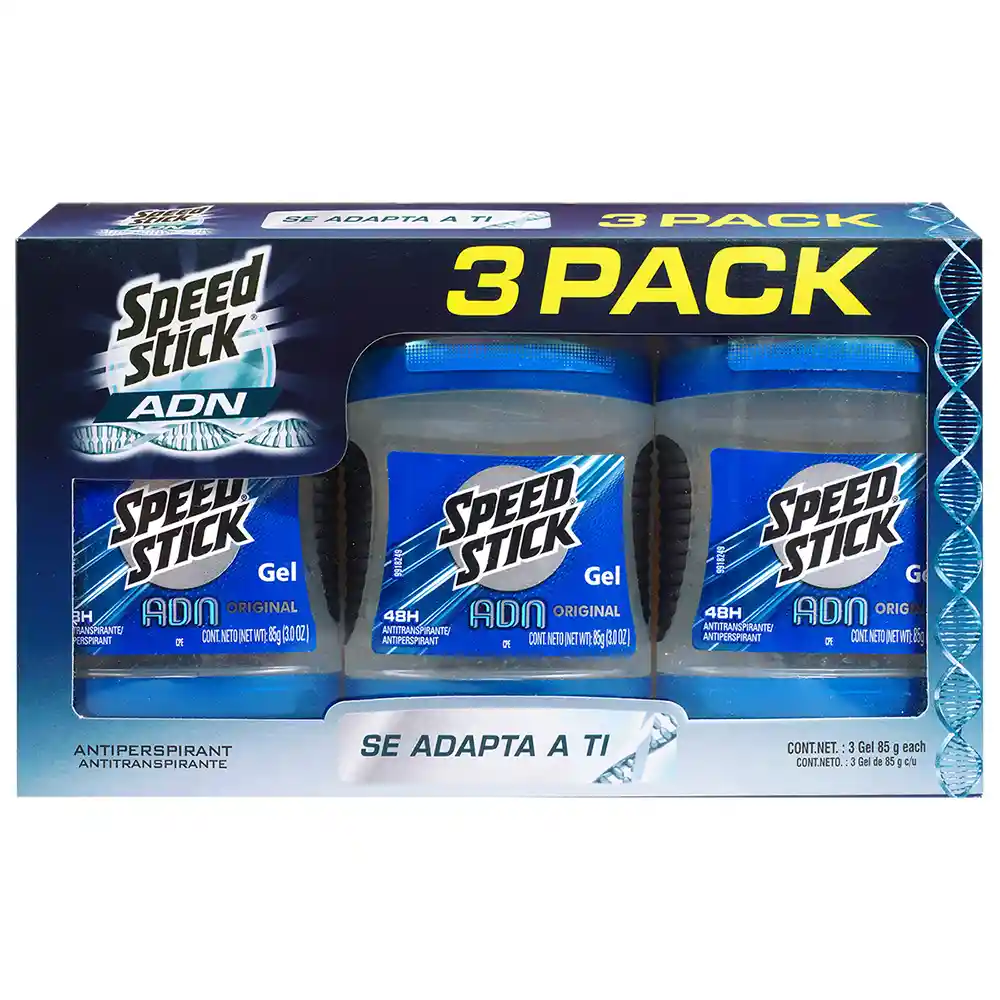 Antitranspirante Speed Stick Original Gel 85 g x 3