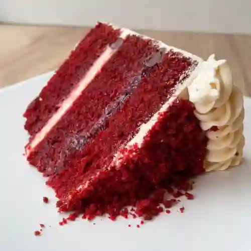 Porción de Torta Red Velvet