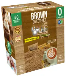 Edulcorante Moreno Granulado Natural Dulcilight Dulce Y Saludable 30 Gr