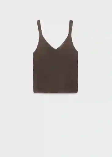 Top Kling Chocolate Talla L Mujer Mango