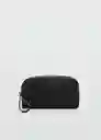 Bolso Neceser M Nil Negro Para Mujer Mango