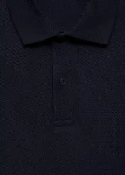 Camisa Polo Rea Marino Talla M Hombre Mango