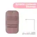 Cartera Corta Con Cierre Para Mujer Rosa Serie Miniso
