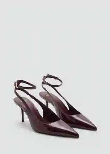 Zapatos Neckb Burdeos Talla 37 Mujer Mango