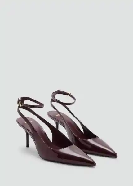 Zapatos Neckb Burdeos Talla 37 Mujer Mango