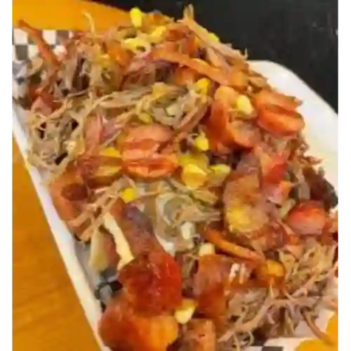 Salchipapa Grande+gaseosa