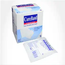 Gasa Estéril No Tejida CureBand 7.5cmX7.5cm - 24 Sobres