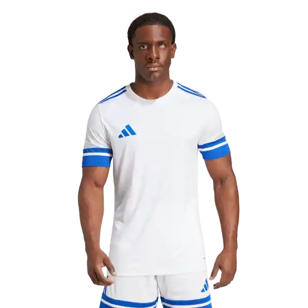 Adidas Camiseta Squa25 Jersey de Equipo Fútbol Hombre Blanco T M