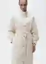 Abrigo Trench Biscuit Piedra Talla M Mujer Mango