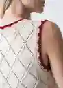 Tejido Mujer Crudo Puro Claro Talla L 483G052 Naf Naf