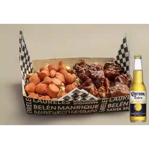 Combo Papas Laureles + Cerveza Corona Bot. 355ml