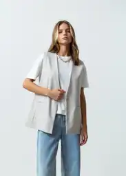 Chaqueta Mujer Crudo Abedul S 522G355 Naf Naf